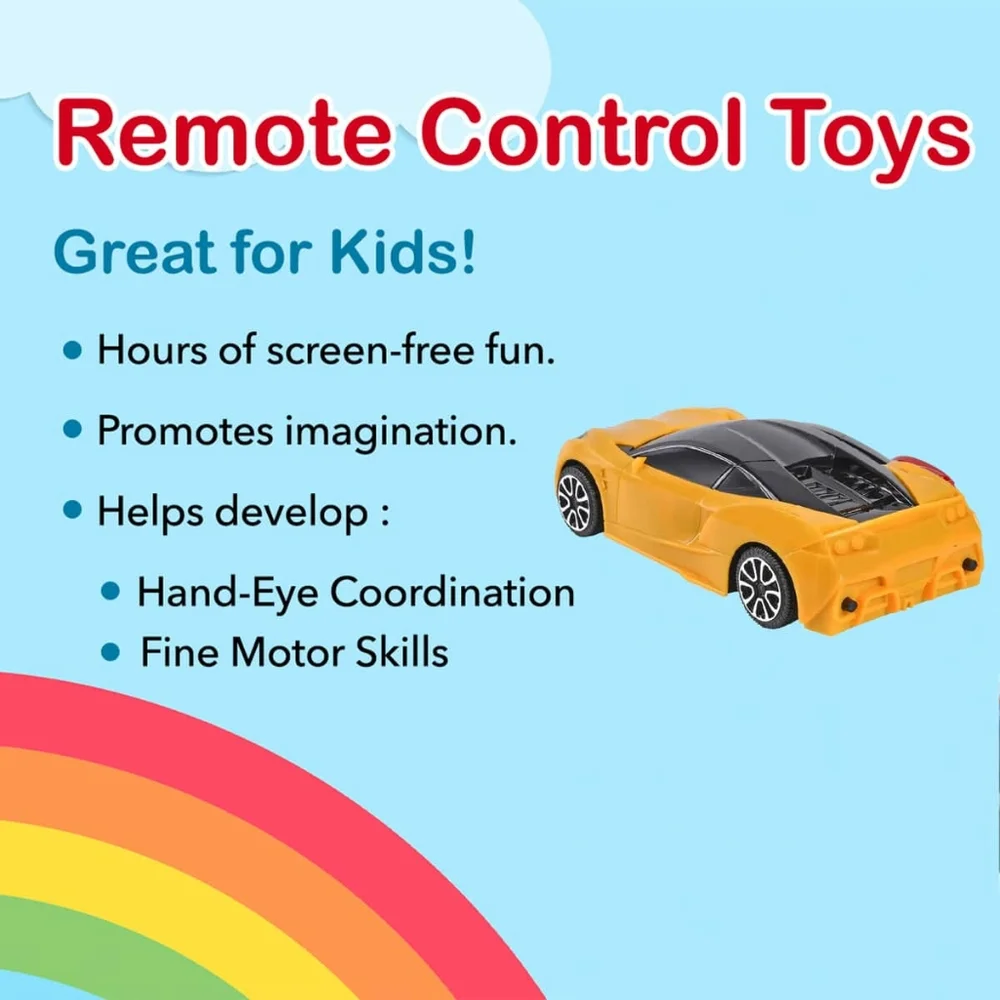 - Remote Control Simulation Model RC Yellowish Orange Car